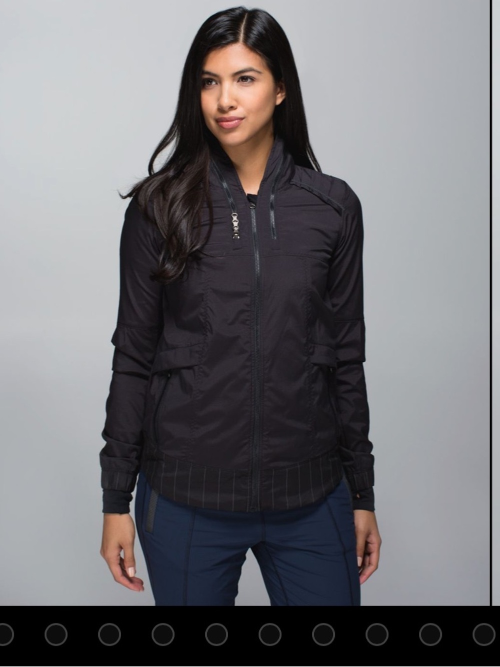 Lululemon Spring Forward Jacket Black Reflective Size 8